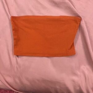 Multiple tube tops, size small, brown, yellow, maroon/purple, red